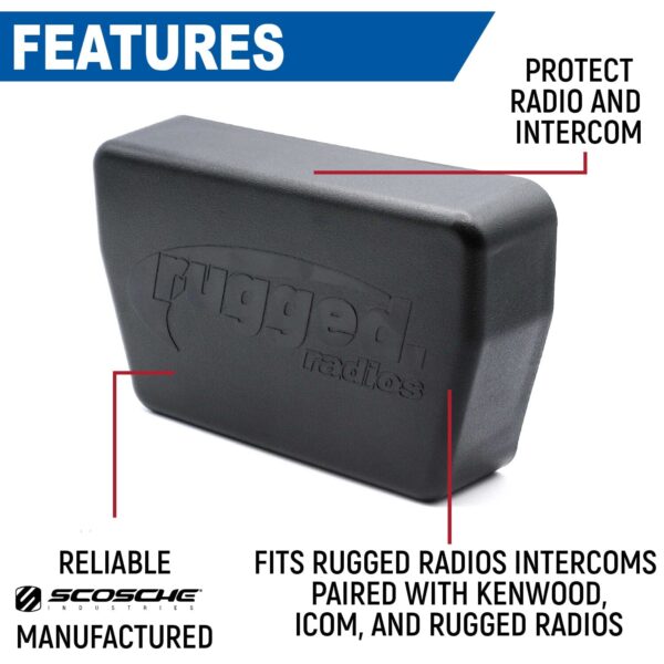 Magnetic Radio & Intercom Cover for Rugged Radios Multi Mount Insert - Image 2