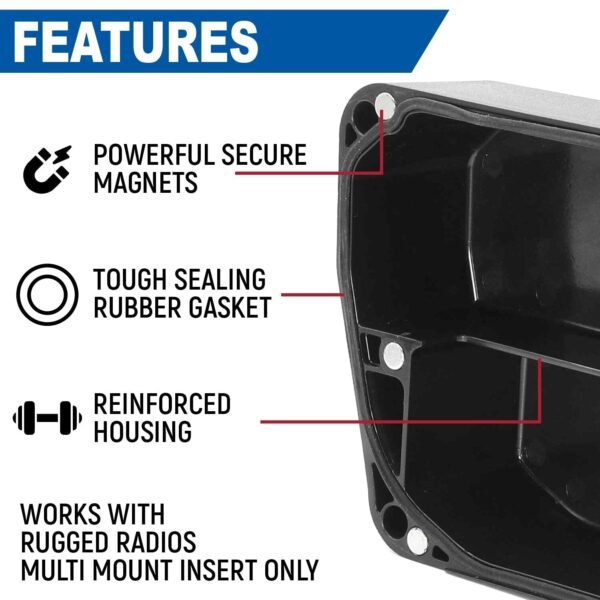 Magnetic Radio & Intercom Cover for Rugged Radios Multi Mount Insert - Image 3